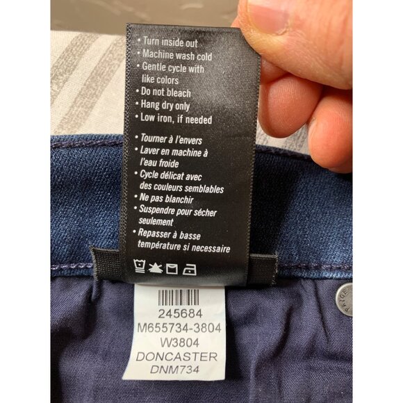 Paige Federal Mens Jeans 34 x 34 Dark Wash Tall Long Jeans Transcend RHH10575 - Picture 8 of 9